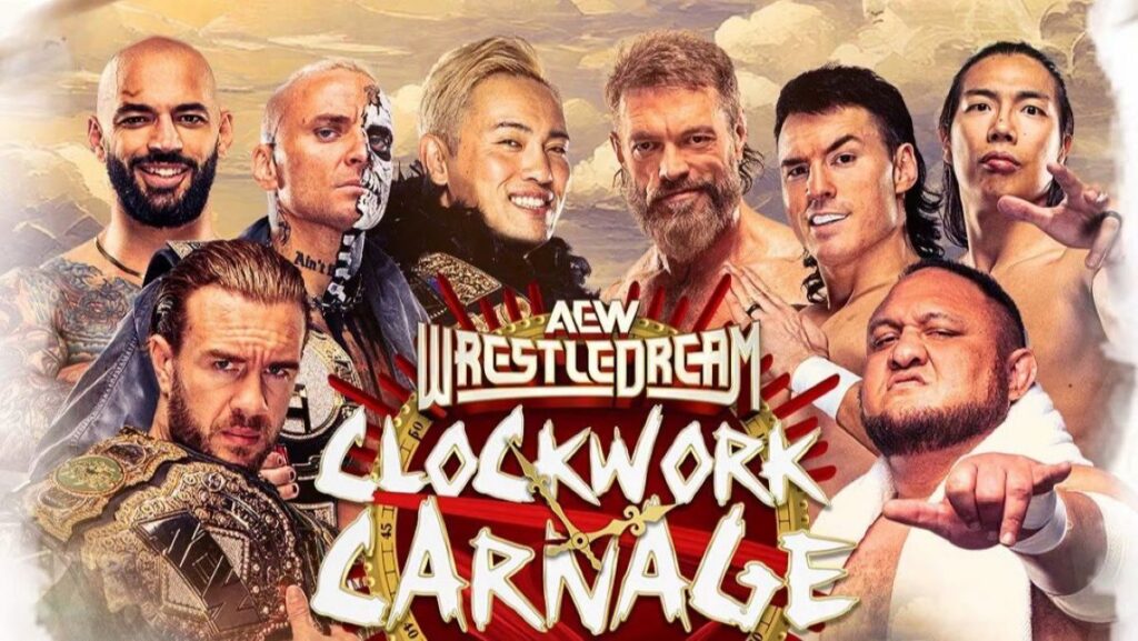 AEW Clockwork Carnage WrestleDream graphic
