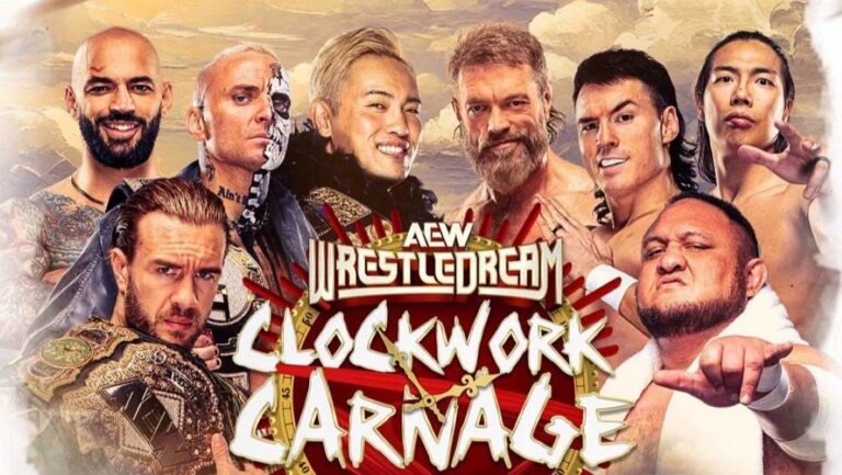 AEW Clockwork Carnage WrestleDream graphic