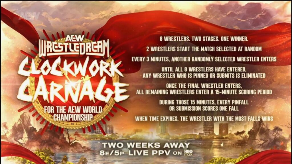 AEW WrestleDream Clockwork Carnage rules