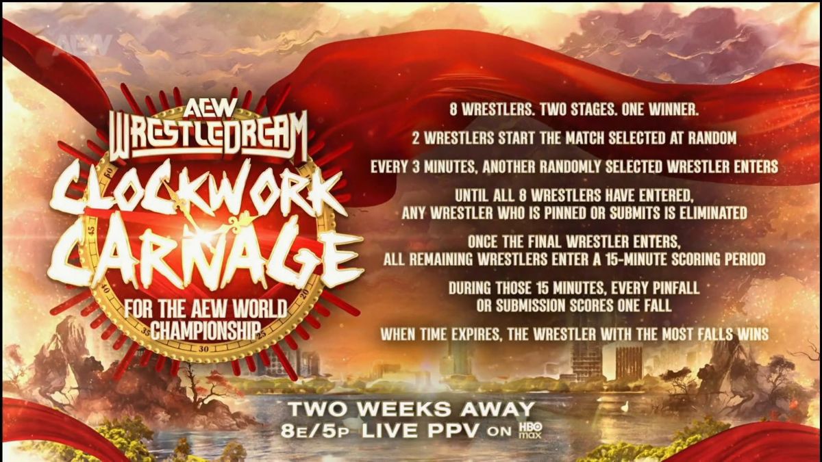 AEW WrestleDream Clockwork Carnage rules