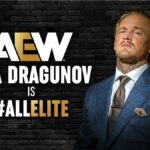 Ilja Dragunov is All Elite, AEW signing graphic