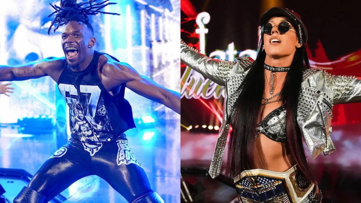 WWE stars Je'Von Evans and Jacy Jayne