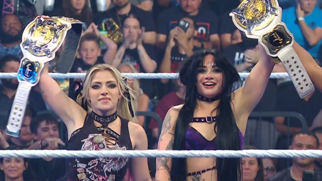 WWE Women's Tag Team Champions Alexa Bliss and Charlotte Flair