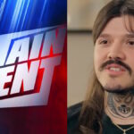 WWE Main Event logo and Dominik Mysterio
