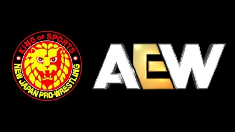 NJPW and AEW logos