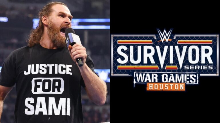 WWE Survivor Series 2026 logo with Sami Zayn.