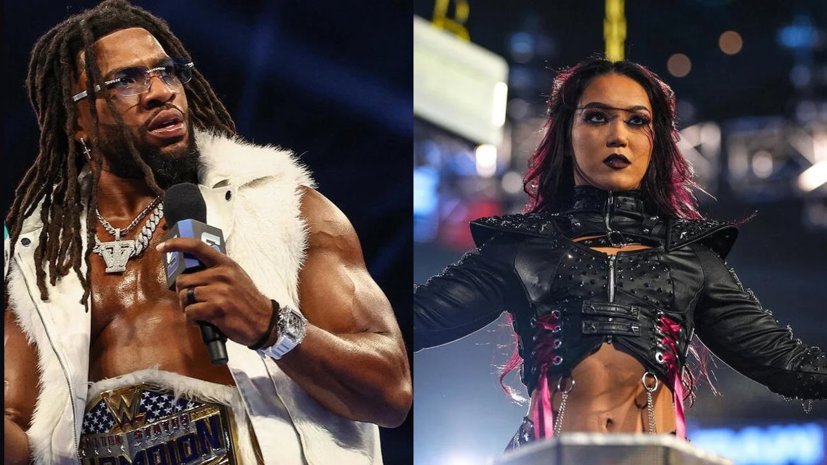 WWE stars Trick Williams and Roxanne Perez