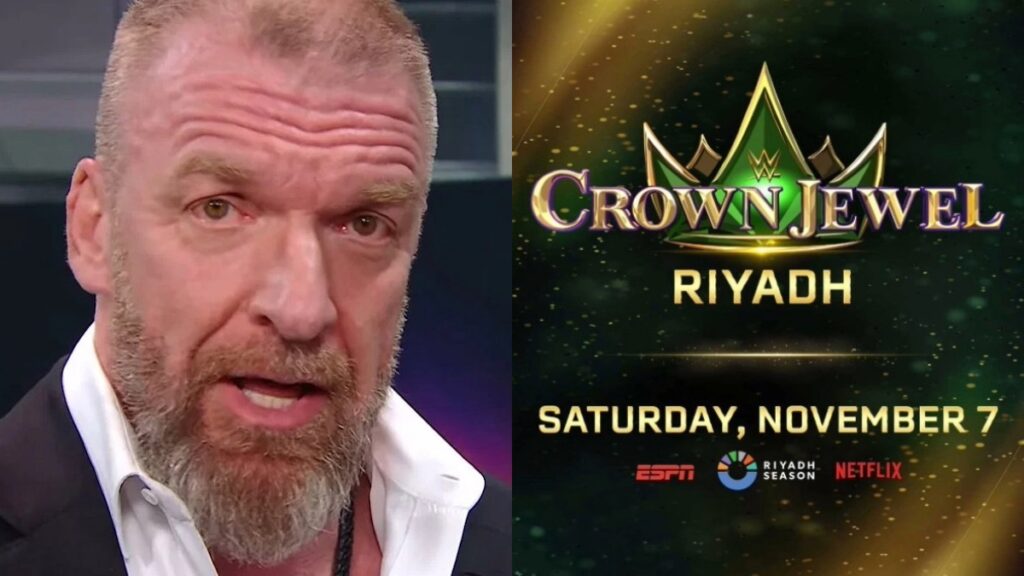 Triple H and WWE Crown Jewel logo