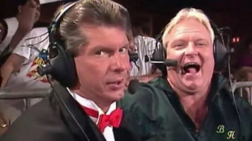 Vintage WWF photo of Vince McMahon and Bobby Heenan