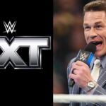 John Cena and WWE NXT logo