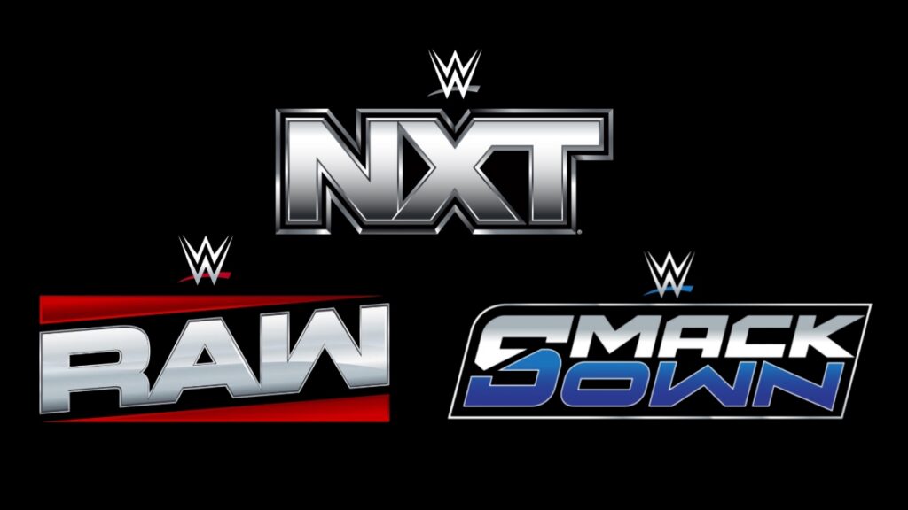 WWE NXT, Raw and SmackDown logos